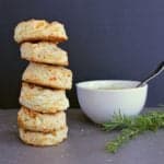 These Easy keto Baking Powder Biscuits are loaded with cheddar, butter and a whole-lota yum. On the table in 30 minutes, these beauties are quick and delicious!