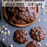 Pin this keto no bake cookies recipe for later!