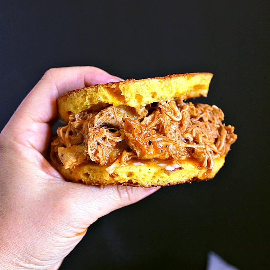 Slow Cooker Pulled Chicken Low Carb! Mama Bear's Cookbook