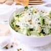 Check out this healthy and delicious Low Carb Caesar Salad with Kale, Romaine and Cheese Crisps for a keto approved version of the traditional caesar salad.