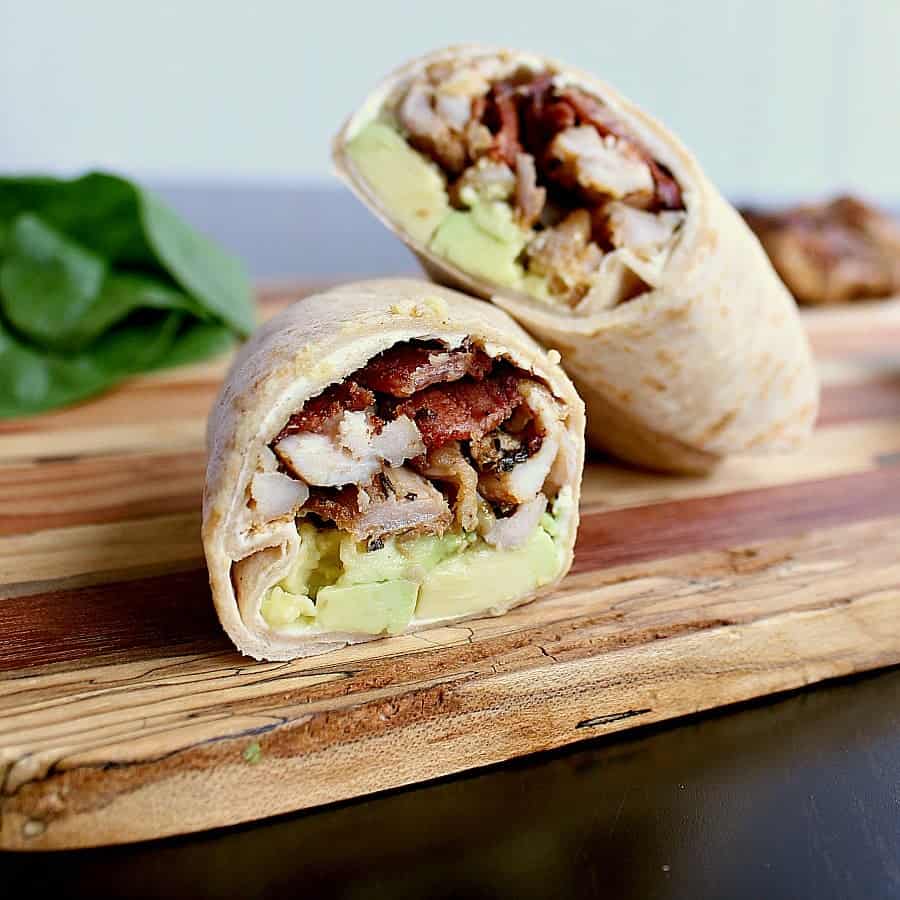 Low Carb Chicken Wrap with Bacon and Avocado Mama Bear's Cookbook
