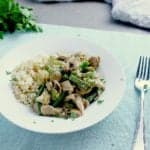 Perfect for busy weeknights, this quick and easy Low Carb Turkey a la King is loaded with flavour and pairs great with cauliflower rice or low carb breads.