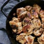 These delicious Pan Fried Chicken Thighs are packed with flavour and are quick and easy to throw together for a stress free weeknight dish.