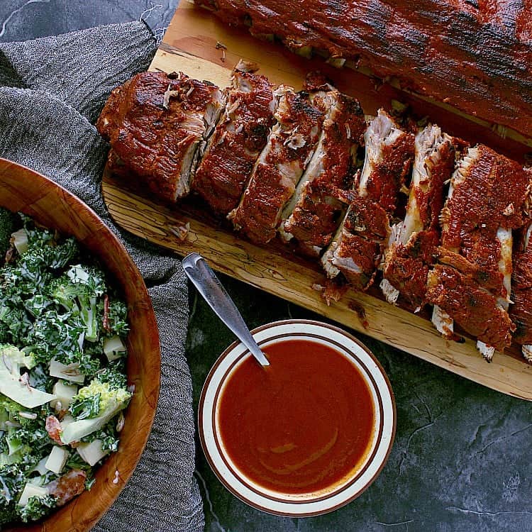 Ready in under an hour, these mouthwatering Istant Pot Low Carb Ribs are perfectly spiced with fall-off-the-bone perfection.