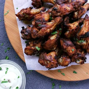 low carb baked chicken wings dry rub feature