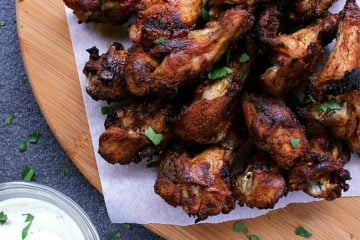 The perfect addition to appie night, these flavour packed Low Carb Baked Chicken Wings are finger lickin' delicious and would make a great potluck dish!