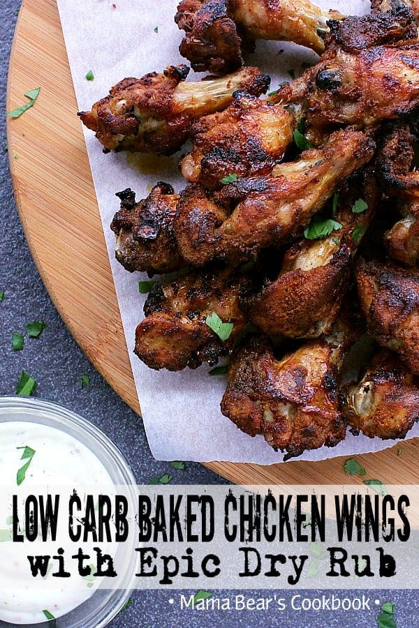 Low Carb Baked Chicken Wings with Epic Dry Rub