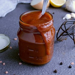 Try this deliciously Low Carb BBQ Sauce for a guilt free treat that's crazy flavourful yet mildly spicy.