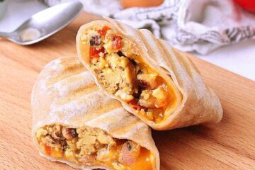 In a hurry? Have these Low Carb Breakfast Burritos ready and stored in your freezer for a delicious and filling breakfast on the go.