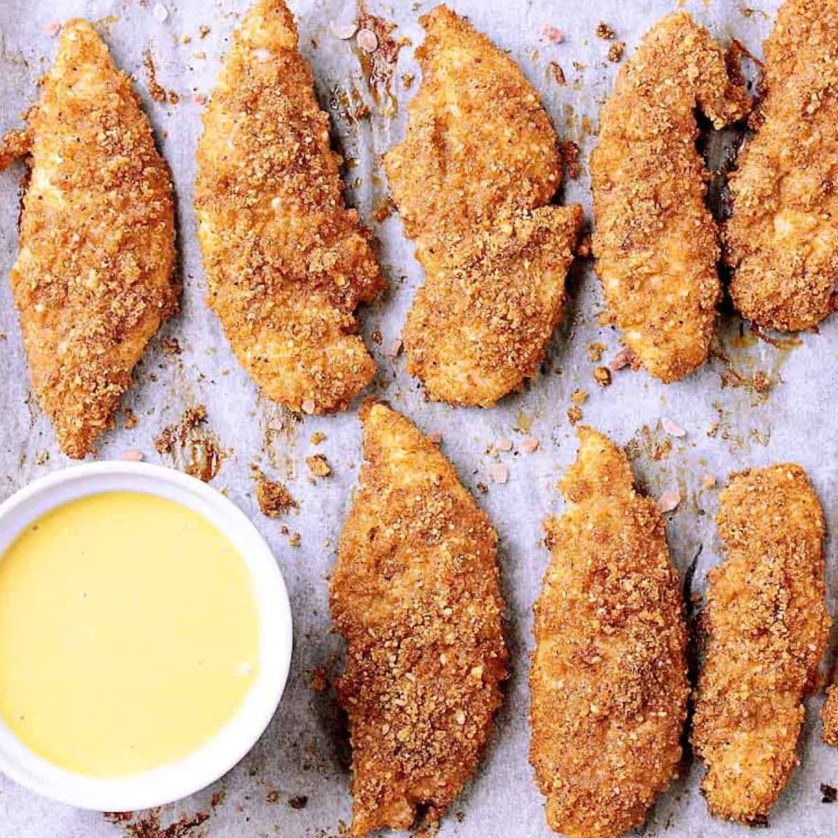 Crispy Low Carb Baked Chicken Tenders Mama Bear's Cookbook