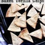 Pin this 7 Minute Low Carb Baked Tortilla Chips recipe for later!