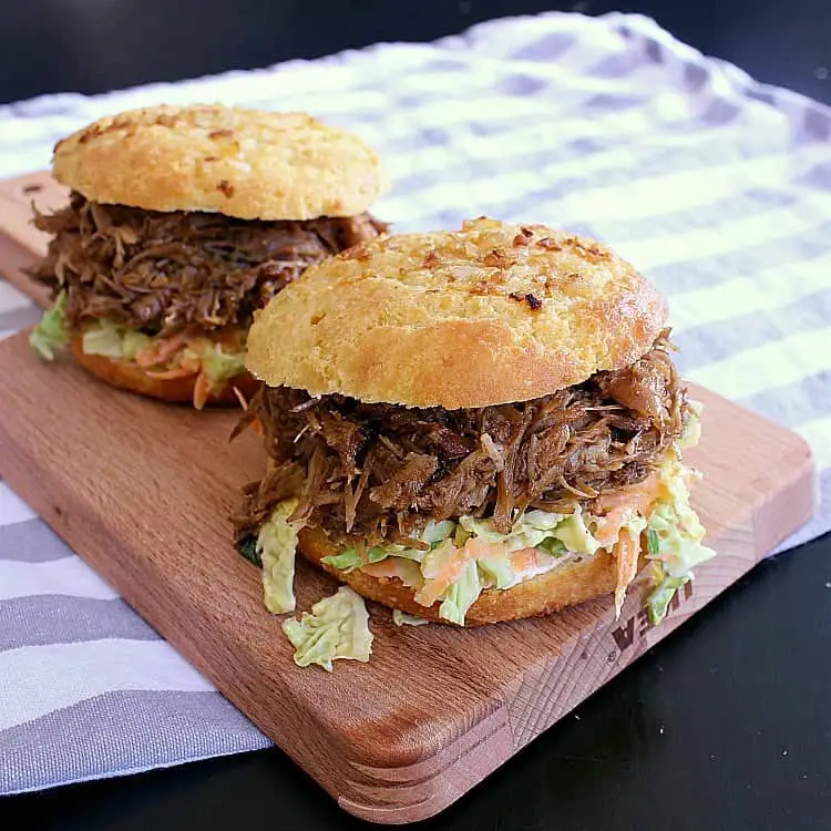 low carb onion buns pulled pork
