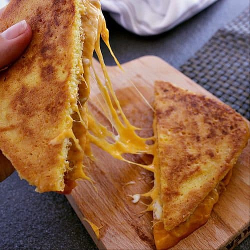 Easy & Cheesy - 10 Minute Keto Grilled Cheese - Mama Bear’s Cookbook