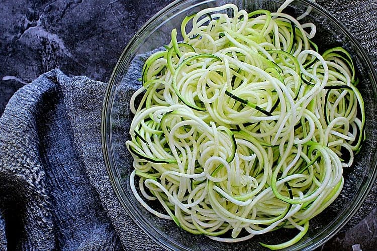 Bowl of zoodles.