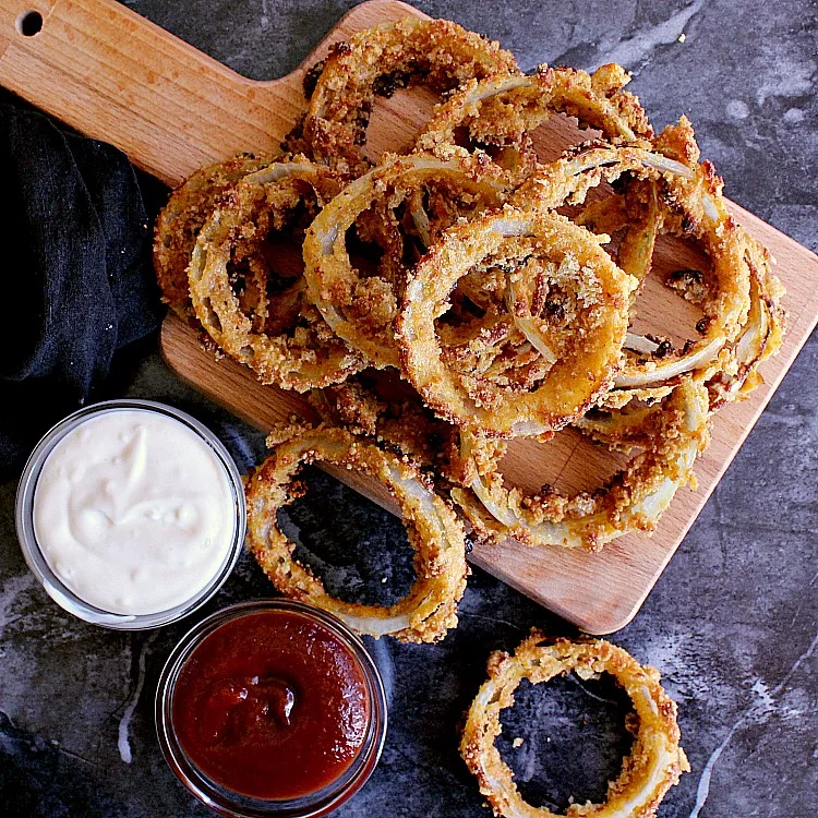 Crispy Oven Baked Low Carb Onion Rings Mama Bear's Cookbook