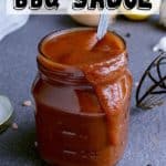 Pin this low carb bbq sauce recipe for later!