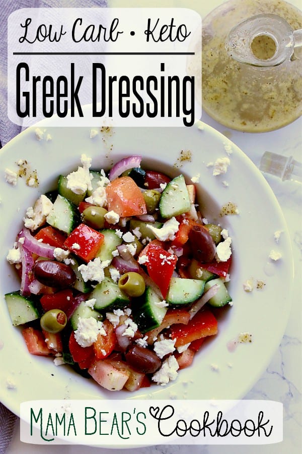 Keto Greek Dressing Sugar Free Easy Mama Bear's Cookbook