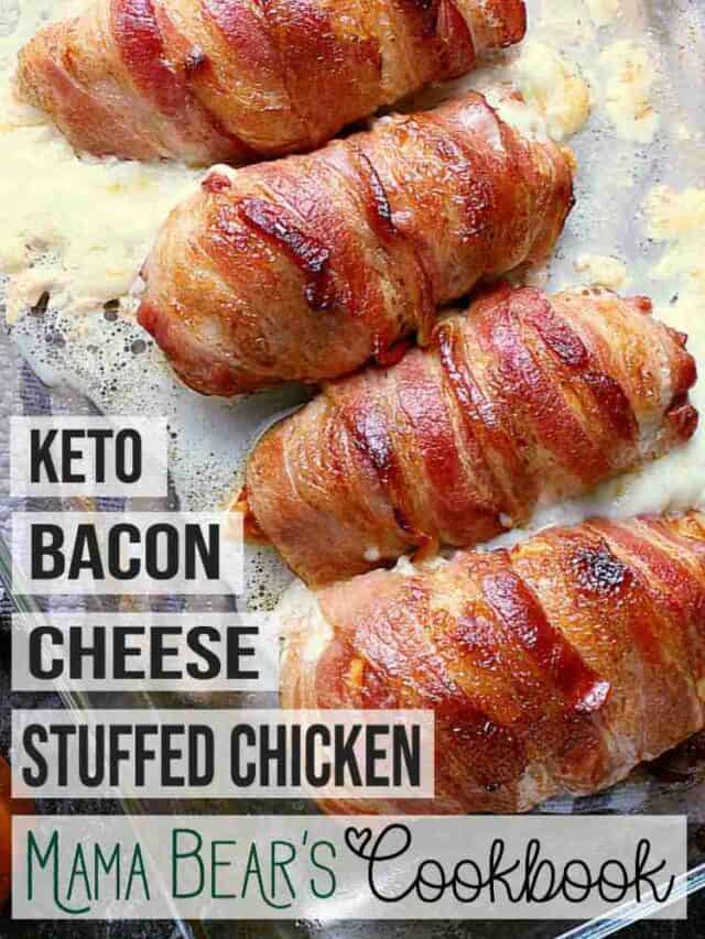 Bacon Wrapped Stuffed Chicken Breast