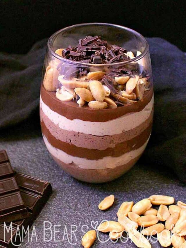Low Carb Peanut Butter Cup Parfait for Two