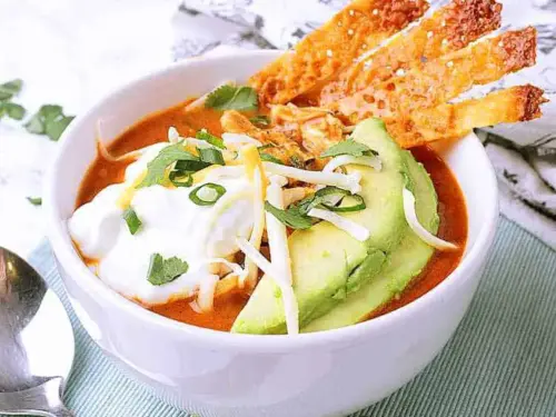 Keto Chicken Tortilla Soup (Instant Pot, Slow Cooker, Or Stovetop)