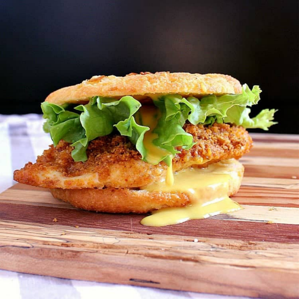 Keto Crispy Chicken Sandwich - Best Low Carb Dinners