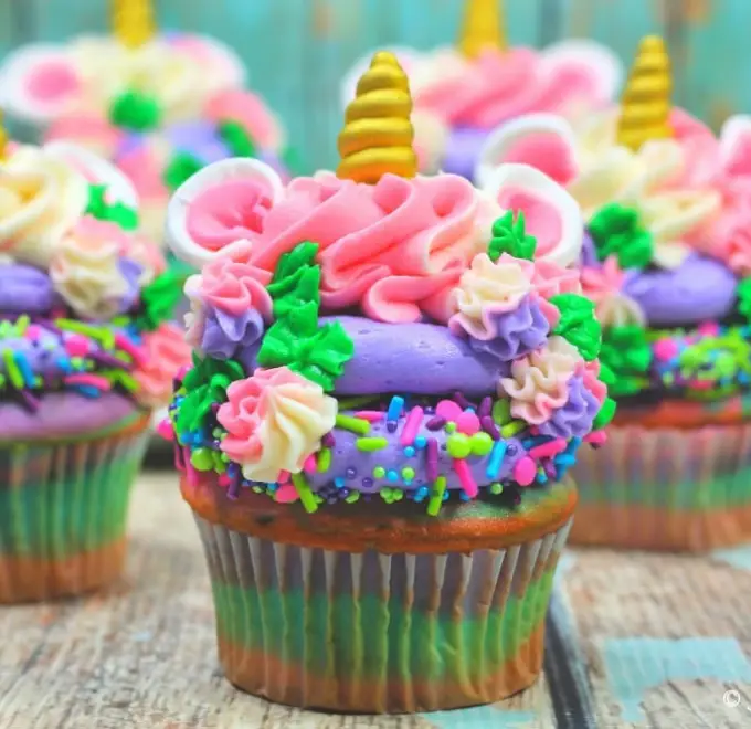 How To Make Rainbow Cupcakes | Rainbow Unicorn Cupcakes