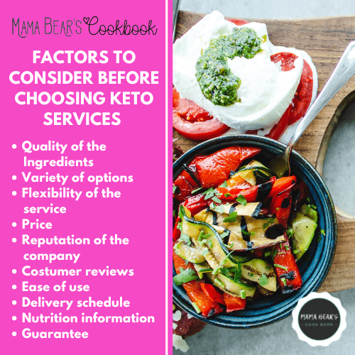 Factors to consider before choosing keto services