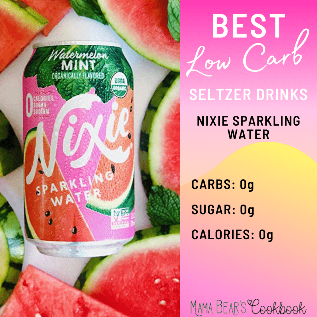 Nixie Sparkling Water - Best Low Carb Seltzer Drinks