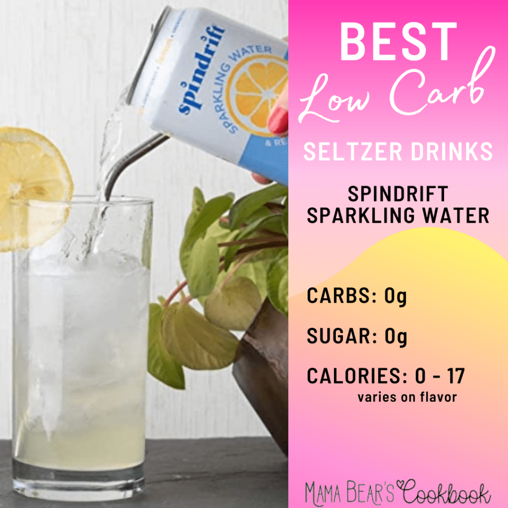 Spindrift Sparkling Water - Best Low Carb Seltzer Drinks