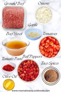Keto Friendly Chili Recipe Ingredients